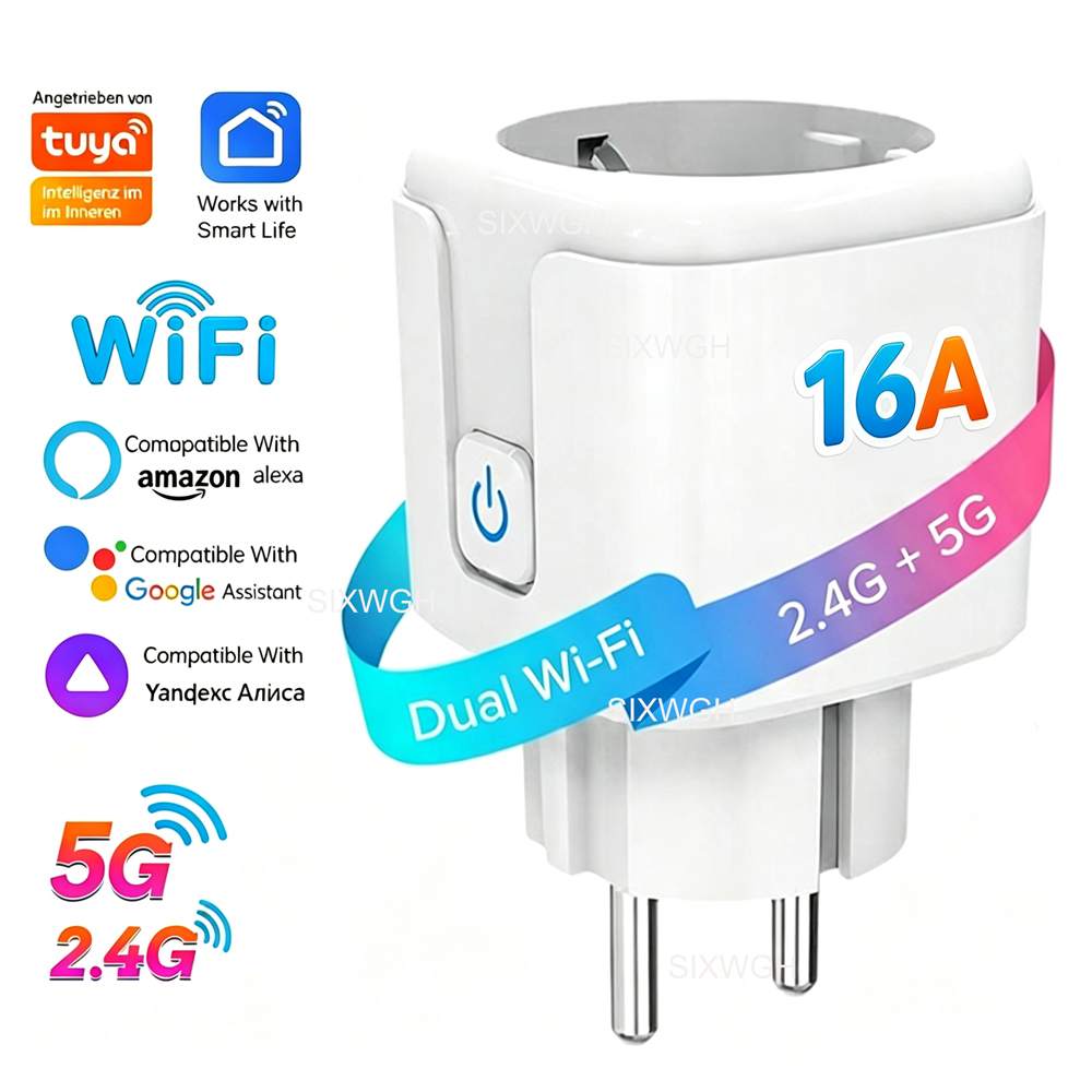 Stop Kontak Pintar Tuya WiFi D - Timer Dual Outlet ulasan dan harga