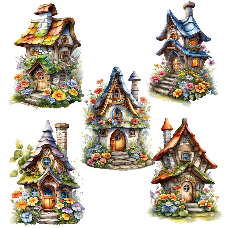 Stiker dinding rumah kurcaci d - Pvc Panel Background ulasan dan harga